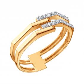 Золотое кольцо Karatov Т14701Д366 с фианитом Т14701Д366 фото