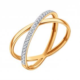 Золотое кольцо Karatov Т14701Д372 с фианитом Т14701Д372 фото