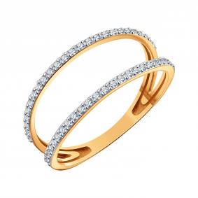 Золотое кольцо Karatov Т14701Д373 с фианитом Т14701Д373 фото