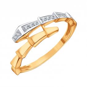 Золотое кольцо Символ года Змея Karatov с фианитом Т14701И061 Т14701И061 фото