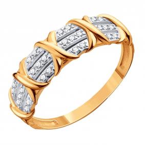 Золотое кольцо Karatov Т14701И084 с фианитом Т14701И084 фото