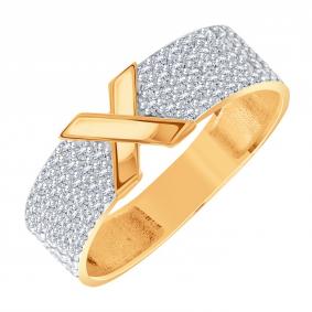 Золотое кольцо Karatov Т14701И088 с фианитом Т14701И088 фото