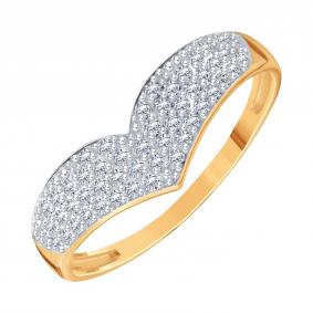 Золотое кольцо Karatov Т14701И093 с фианитом Т14701И093 фото