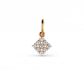 Золотая подвеска Karatov Т147033853 с фианитом Т147033853 фото