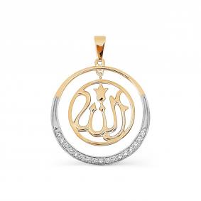 Золотая подвеска Karatov Т147034199 с фианитом Т147034199 фото