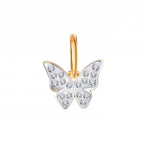 Золотая подвеска Karatov Т147035980 с фианитом Т147035980 фото