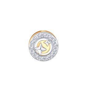 Золотая подвеска Karatov Т147035995 с фианитом Т147035995 фото