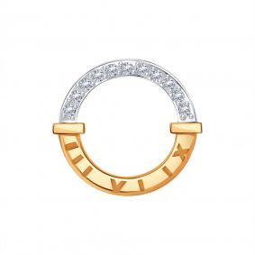 Золотая подвеска Karatov Т147036013 с фианитом Т147036013 фото