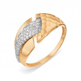 Золотое кольцо Karatov Т147618960 с фианитом Т147618960 фото