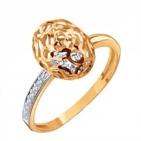 Золотое кольцо Karatov Т14761Д356 с фианитом Т14761Д356 фото