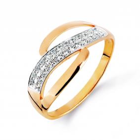 Золотое кольцо Karatov Т242014935 с фианитом Т242014935 фото