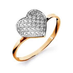 Золотое кольцо Karatov Т242015449 с фианитом Т242015449 фото