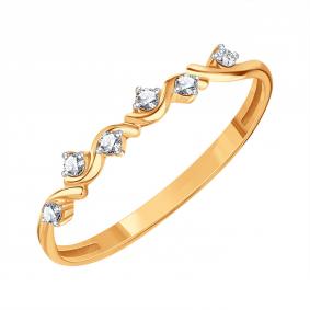 Золотое кольцо Karatov Т24201Д072 с фианитом Т24201Д072 фото