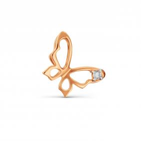 Золотая подвеска Karatov Т245634822 с бриллиантом Т245634822 фото