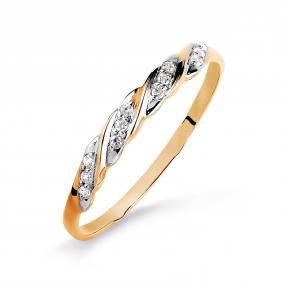 Золотое кольцо Karatov Т247015754 с фианитом Т247015754 фото