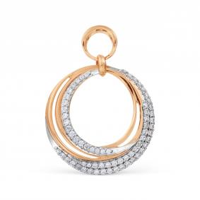 Золотая подвеска Karatov Т247034941 с фианитом Т247034941 фото