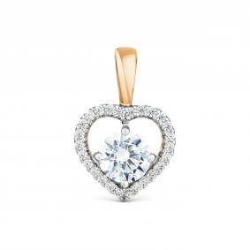 Золотая подвеска Karatov Т247035055 с фианитом Т247035055 фото