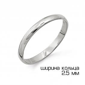 Обручальное кольцо из белого золота 2,5 мм Karatov Т300011423 Т300011423 фото