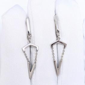 Серьги из белого золота Karatov Т30002Г791 Т30002Г791 фото