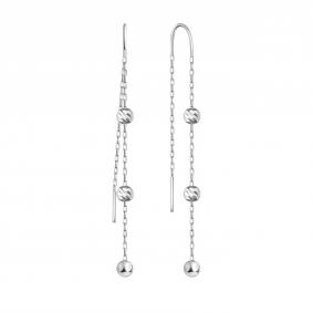 Серьги из белого золота Karatov Т30002Е442 Т30002Е442 фото