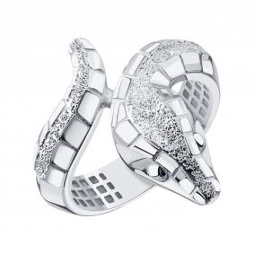 Кольцо Символ года Змея из белого золота Karatov Т30061Д705 Т30061Д705 фото