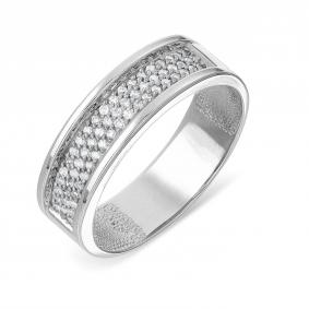 Кольцо из белого золота Karatov Т301016606 с бриллиантом Т301016606 фото