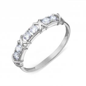 Кольцо из белого золота Karatov Т30101Б011 с бриллиантом Т30101Б011 фото