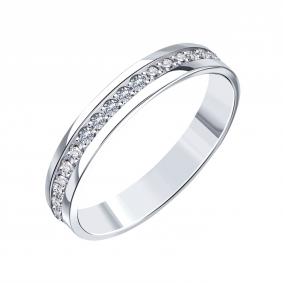 Кольцо из белого золота Karatov Т30101Б277 с бриллиантом Т30101Б277 фото