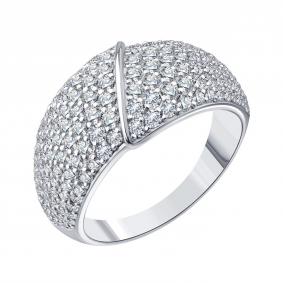 Кольцо из белого золота Karatov Т30101Д560 с бриллиантом Т30101Д560 фото