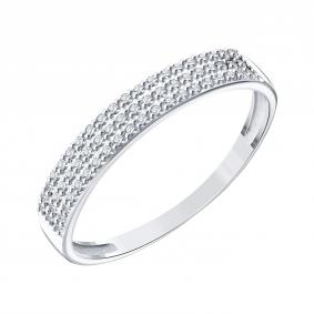 Кольцо из белого золота Karatov Т30101И065 с бриллиантом Т30101И065 фото