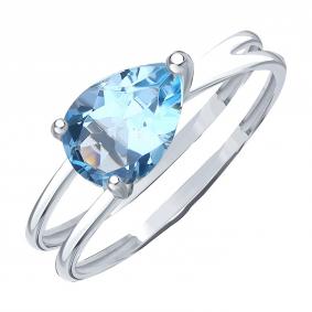 Кольцо из белого золота Karatov Т30101И136 с топазом Т30101И136 фото