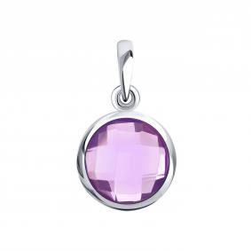 Подвеска из белого золота Karatov Т301036055 с аметистом Т301036055 фото