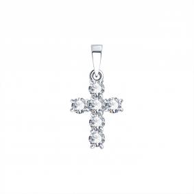 Подвеска из белого золота Karatov Т301036063 с бриллиантом Т301036063 фото