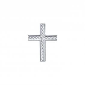 Подвеска из белого золота Karatov Т301036067 с бриллиантом Т301036067 фото