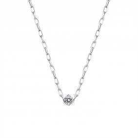 Колье из белого золота Karatov Т301111099 с бриллиантом Т301111099 фото