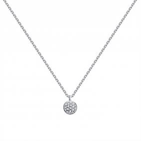 Колье из белого золота Karatov Т301112163 с бриллиантом Т301112163 фото