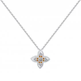 Колье из белого золота Karatov Т301112180 с бриллиантом Т301112180 фото