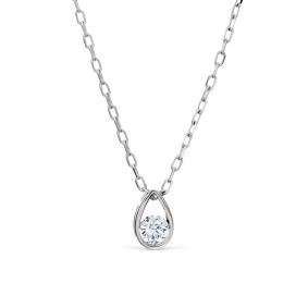 Колье из белого золота Karatov Т30111979 с бриллиантом Т30111979 фото