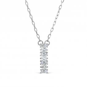 Колье из белого золота Karatov Т30111980 с бриллиантом Т30111980 фото