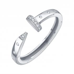 Кольцо из белого золота Karatov Т30201Б848 с фианитом Т30201Б848 фото