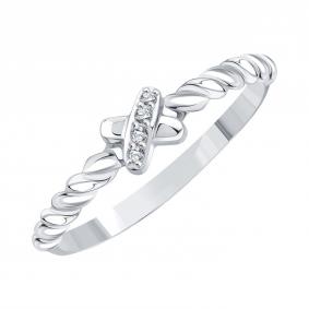 Кольцо из белого золота Karatov Т30201Д824 с фианитом Т30201Д824 фото