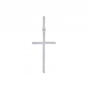 Подвеска из белого золота Karatov Т302035836 с фианитом Т302035836 фото