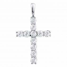 Подвеска из белого золота Karatov Т302036320-К с фианитом Т302036320-К фото