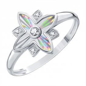 Кольцо из белого золота Karatov Т30261И040 с фианитом Т30261И040 фото