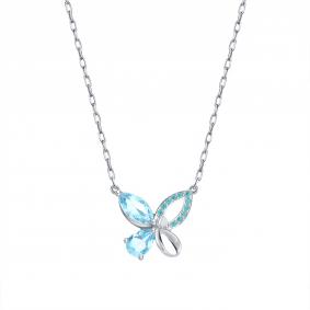 Из белого золота Karatov Т303111098 с топазом и фианитом Т303111098 фото