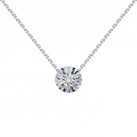 Колье из белого золота Karatov Т305112227 с бриллиантом Т305112227 фото