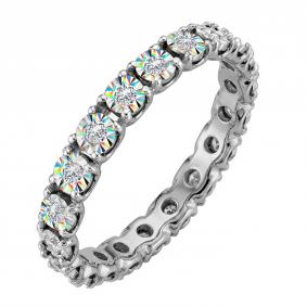 Кольцо из белого золота Karatov Т30561Д303 с бриллиантом Т30561Д303 фото