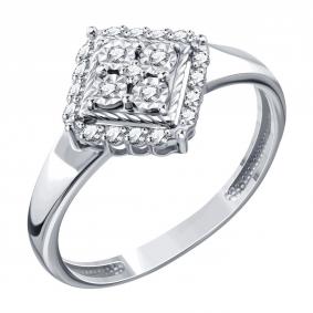 Кольцо из белого золота Karatov Т30561Д720 с бриллиантом Т30561Д720 фото