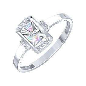 Кольцо из белого золота Karatov Т30561И085 с бриллиантом Т30561И085 фото