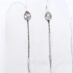 Серьги из белого золота Karatov Т30562Е702 с бриллиантом Т30562Е702 фото